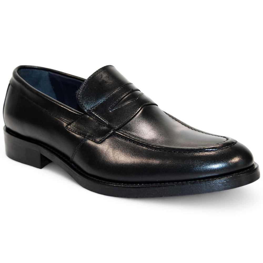 Firmani Mark Genuine Leather Loafers Black