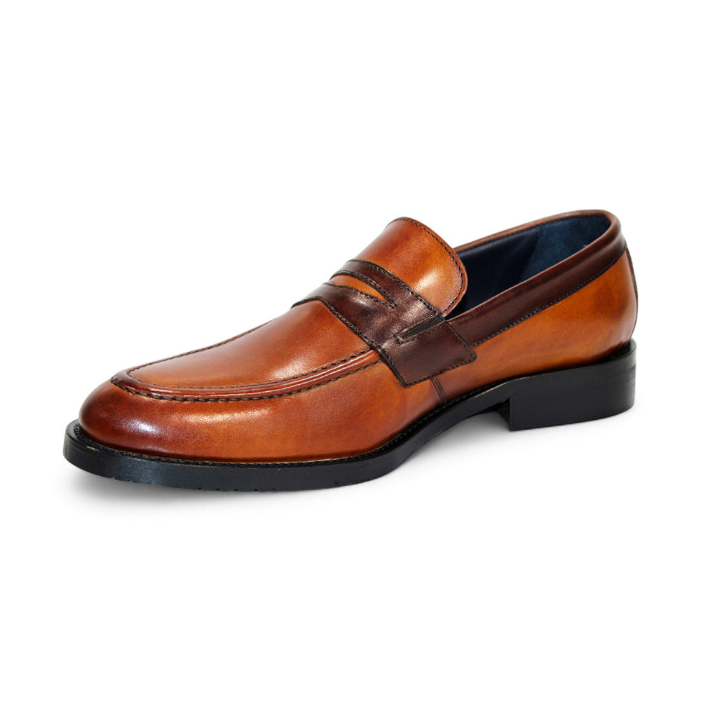 Firmani Mark Genuine Leather Loafers Cognac/ Brown