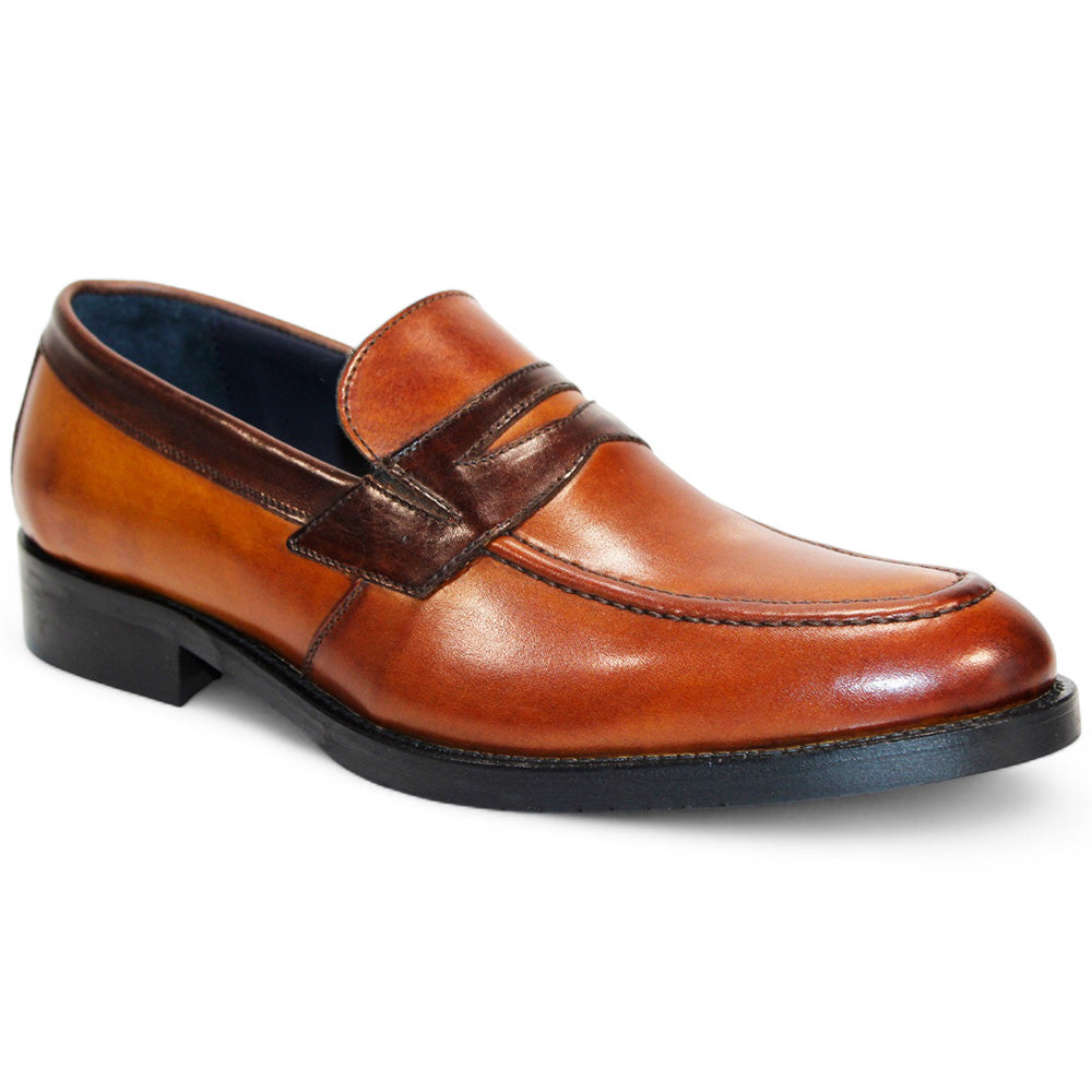 Firmani Mark Genuine Leather Loafers Cognac/ Brown