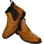Firmani Michael Genuine Leather Boots Cognac