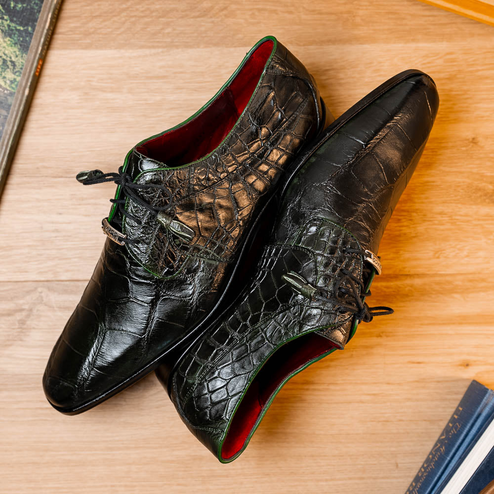 Marco Di Milano Fitipaldi Alligator Derby Olive