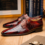 Marco Di Milano Fitipaldi Alligator Derby Rustic Cognac