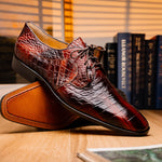 Marco Di Milano Fitipaldi Alligator Derby Rustic Cognac