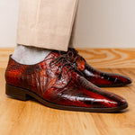 Marco Di Milano Fitipaldi Alligator Derby Rustic Cognac