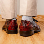 Marco Di Milano Fitipaldi Alligator Derby Rustic Cognac