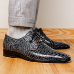 Marco Di Milano Fitipaldi Alligator Derby Rustic Grey