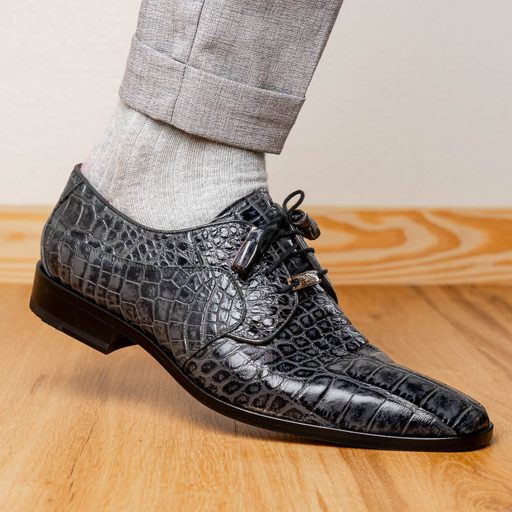 Marco Di Milano Fitipaldi Alligator Derby Rustic Grey