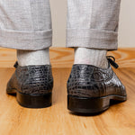 Marco Di Milano Fitipaldi Alligator Derby Rustic Grey