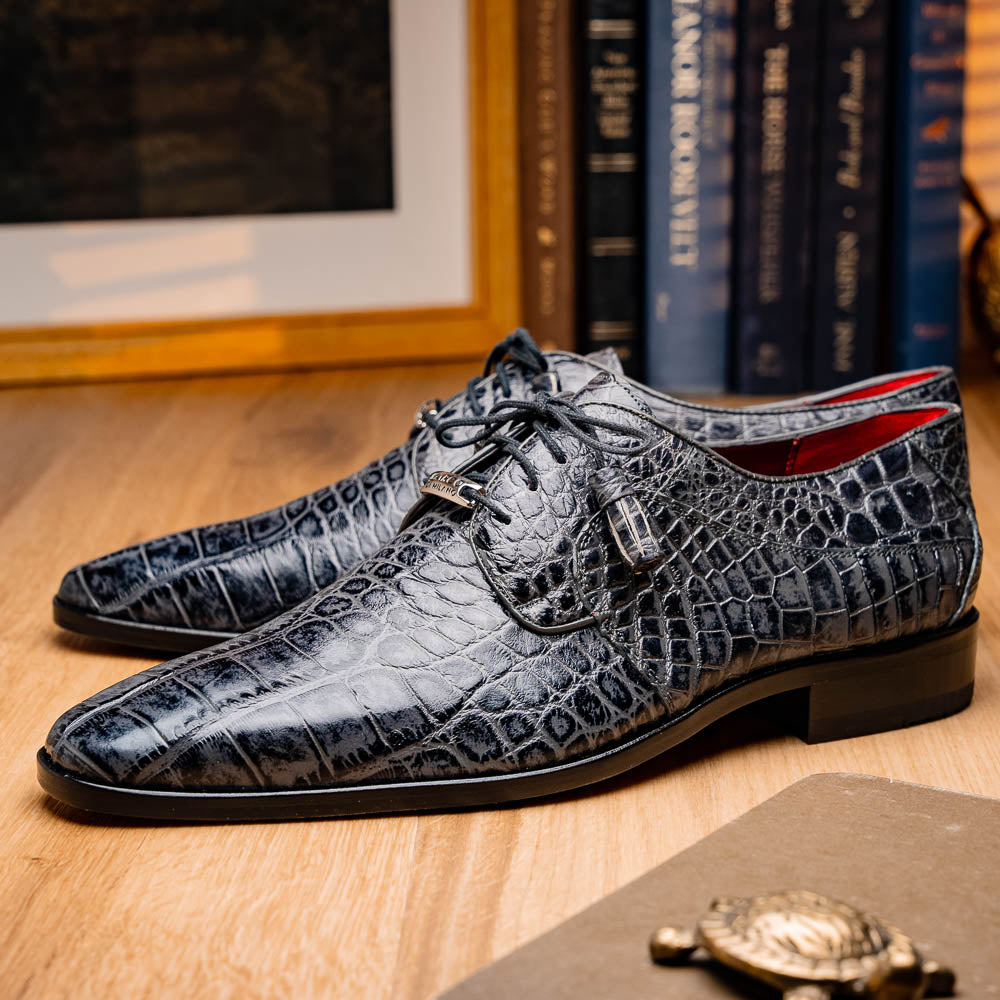 Marco Di Milano Fitipaldi Alligator Derby Rustic Grey