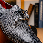 Marco Di Milano Fitipaldi Alligator Derby Rustic Grey
