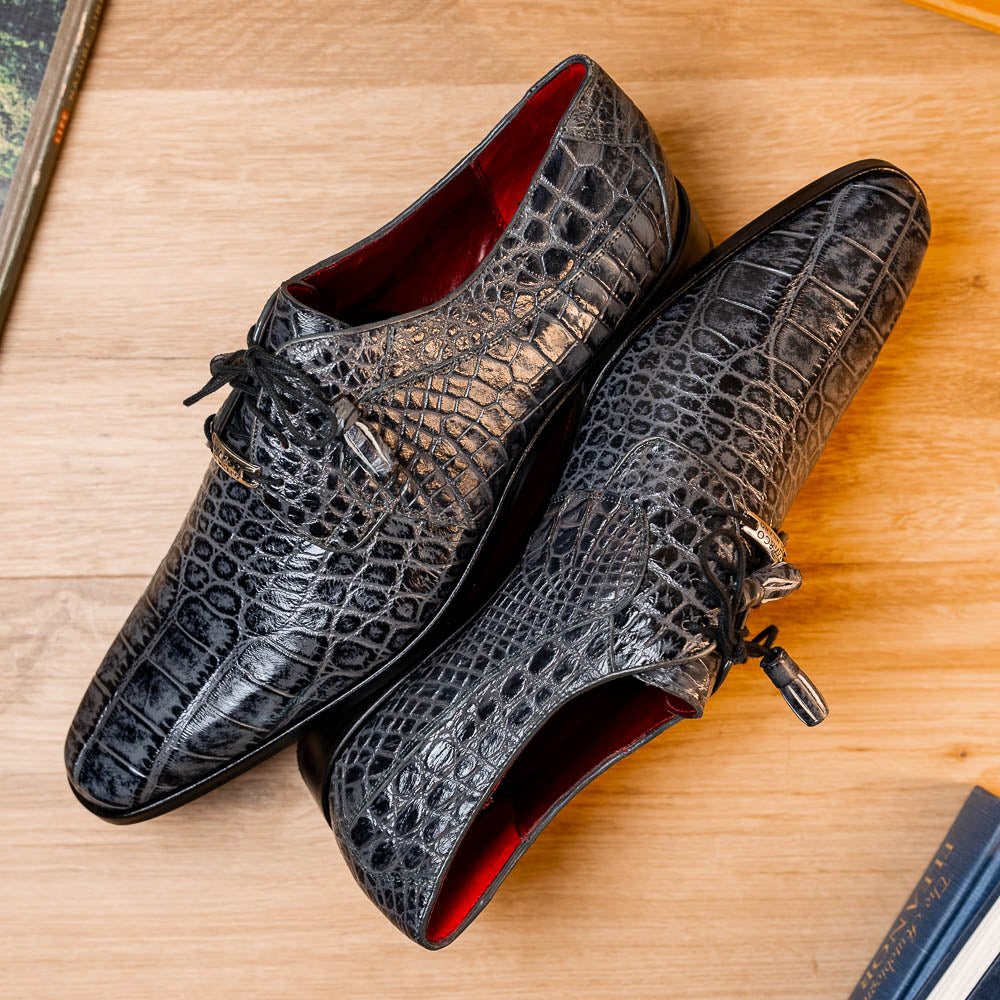 Marco Di Milano Fitipaldi Alligator Derby Rustic Grey