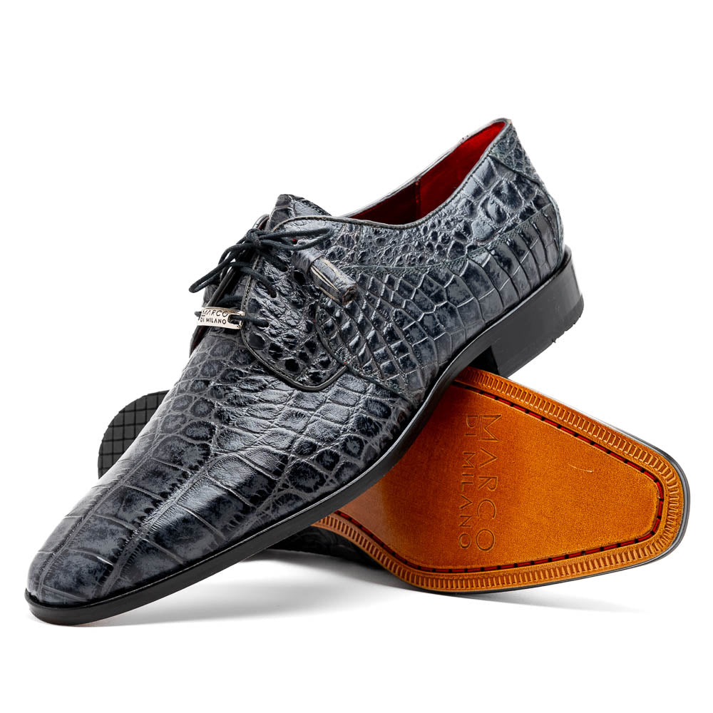 Marco Di Milano Fitipaldi Alligator Derby Rustic Grey