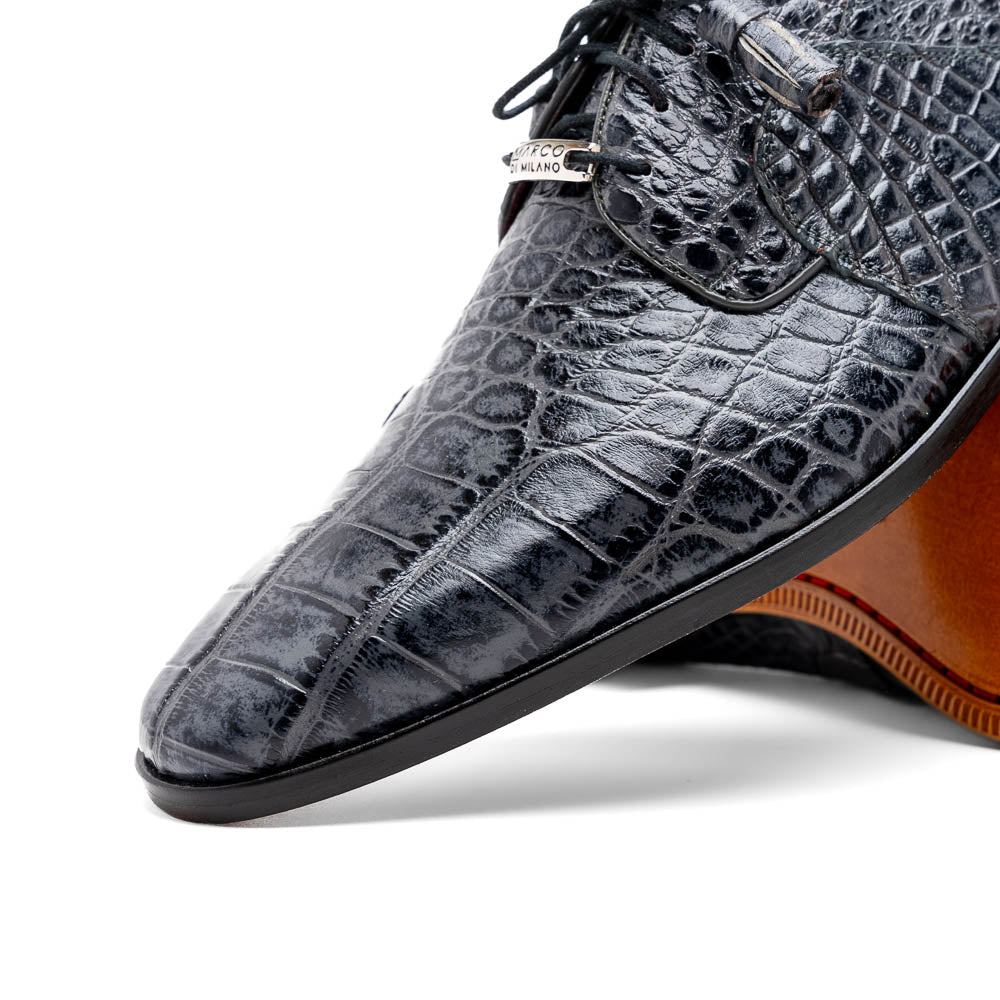 Marco Di Milano Fitipaldi Alligator Derby Rustic Grey