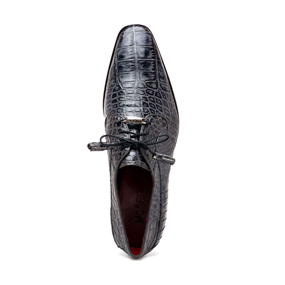 Marco Di Milano Fitipaldi Alligator Derby Rustic Grey