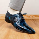 Marco Di Milano Fitipaldi Alligator Derby Rustic Navy