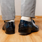 Marco Di Milano Fitipaldi Alligator Derby Rustic Navy