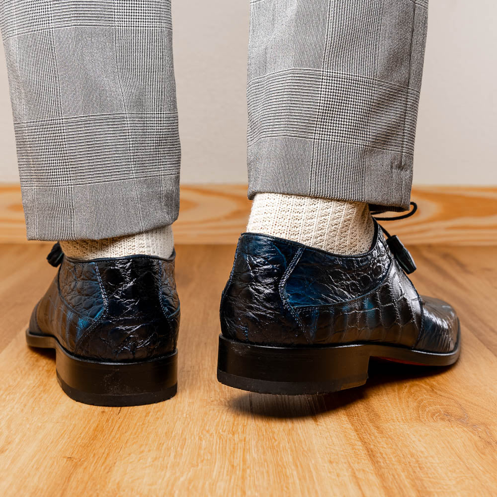 Marco Di Milano Fitipaldi Alligator Derby Rustic Navy