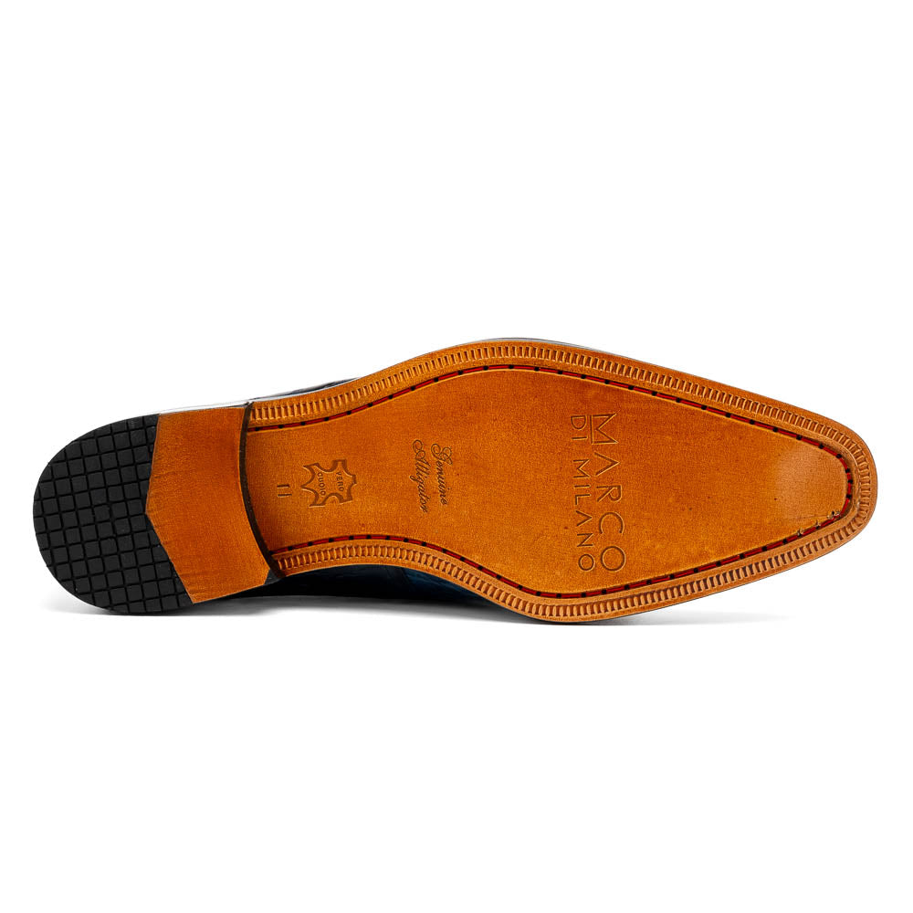 Marco Di Milano Fitipaldi Alligator Derby Rustic Navy