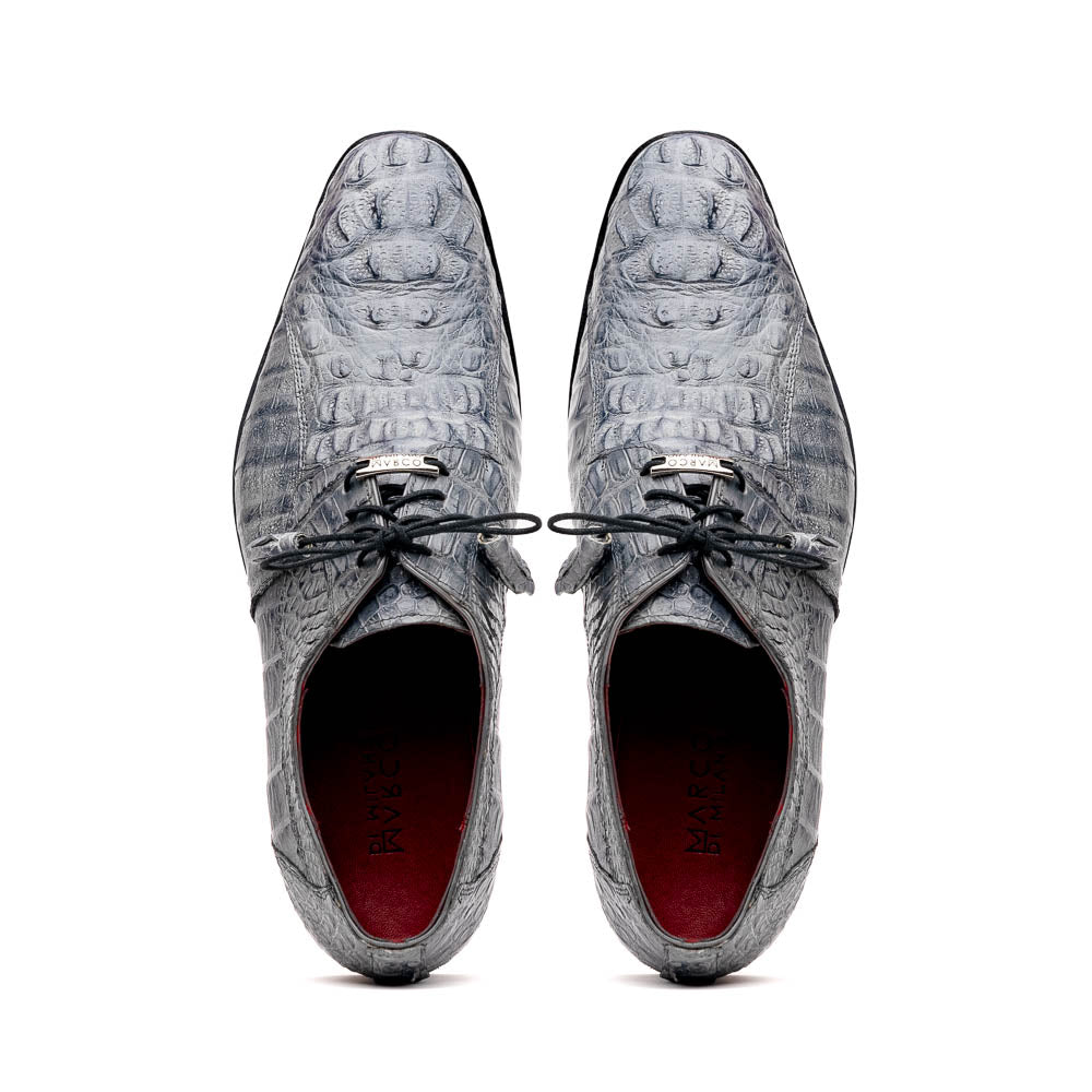 Marco Di Milano Tulum Caiman Crocodile Derby Grey