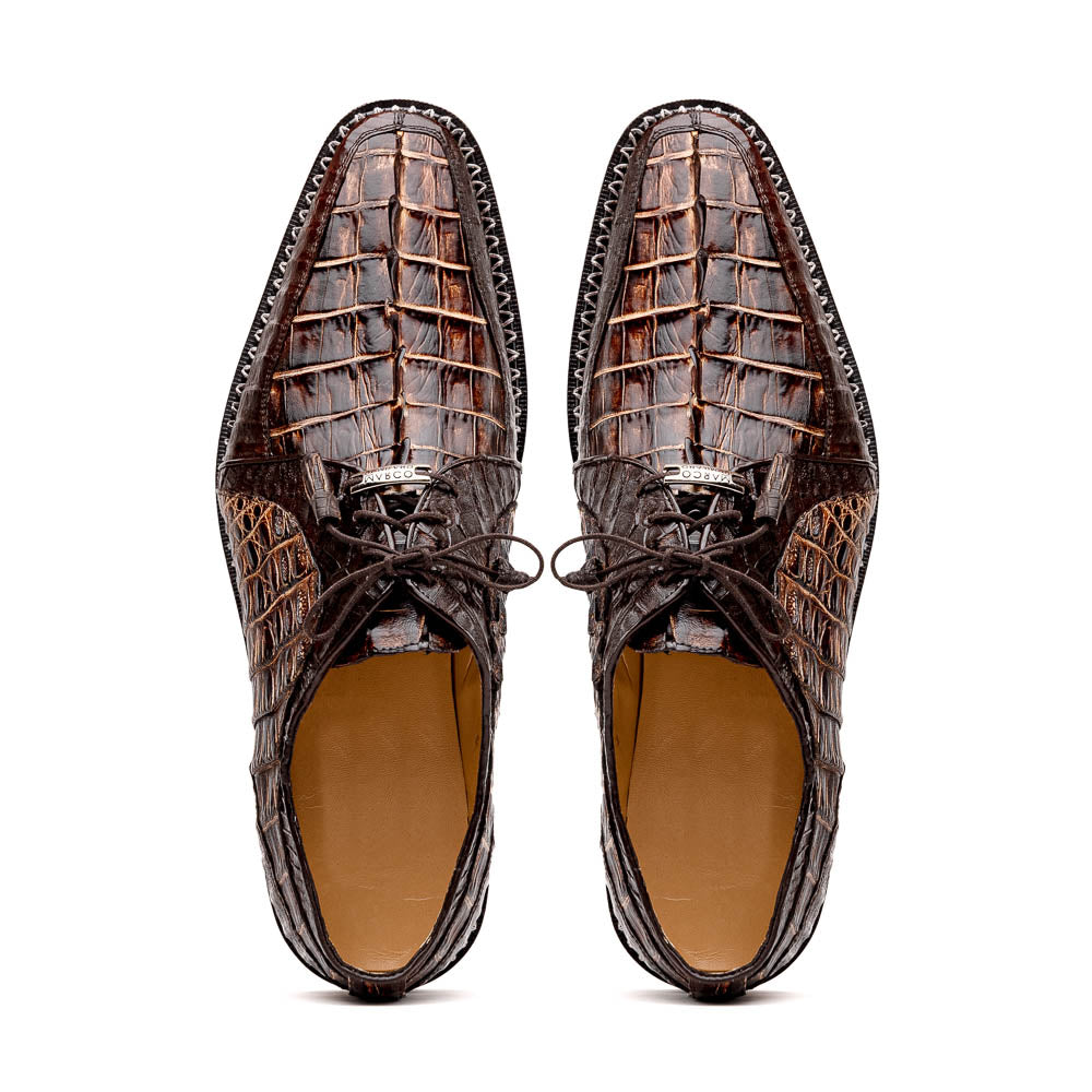 Marco Di Milano Caribe Caiman Crocodile Derby Orix / Brown