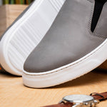 Samuel Hubbard Flight Slip-on Shoes Light Grey / White