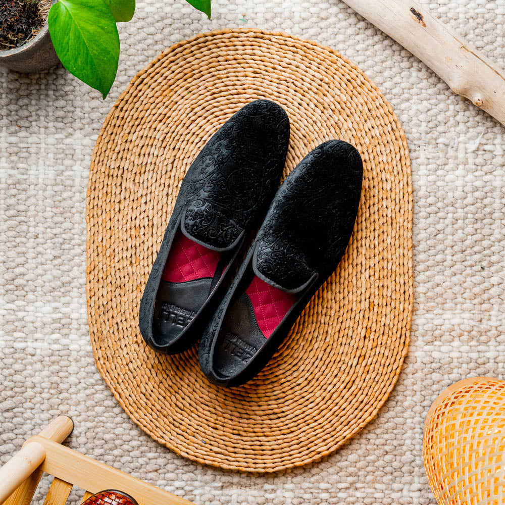 ヴィレロイ Zelli Formal II Velvet Loafer Black| MensDesignerShoe.com