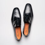 Santoni Fox 1 Penny Loafers Black