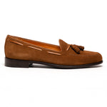 Zelli Franco Suede Tassel Loafers Tobacco