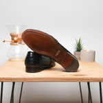 Alan Payne Franco II Genuine Crocodile Loafers Black