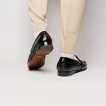 Alan Payne Franco II Genuine Crocodile Loafers Black