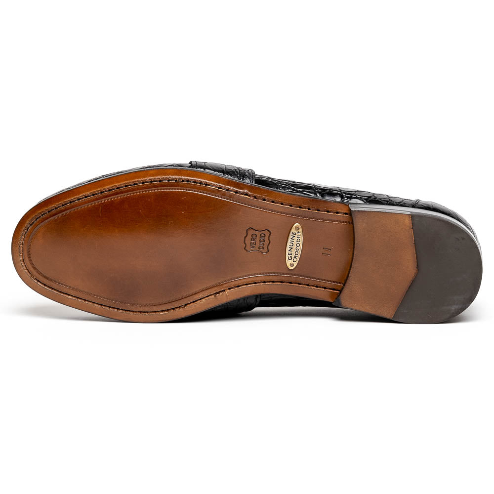 Alan Payne Franco II Genuine Crocodile Loafers Black