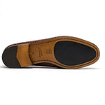 Alan Payne Franco II Crocodile Penny Loafers Honey