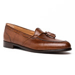 Zelli Franco Lizard Tassel Loafers Cognac (14-580-CGN)