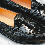 Zelli Franco Ostrich Tassel Loafers Black (13-581-BLK)