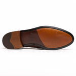 Zelli Franco Ostrich Tassel Loafers Brown