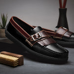 Handsewn Shoe Co. Fringe Monk Drivers Black / Brown