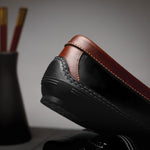 Handsewn Shoe Co. Fringe Monk Drivers Black / Brown