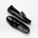Handsewn Shoe Co. Fringe Monk Drivers Black