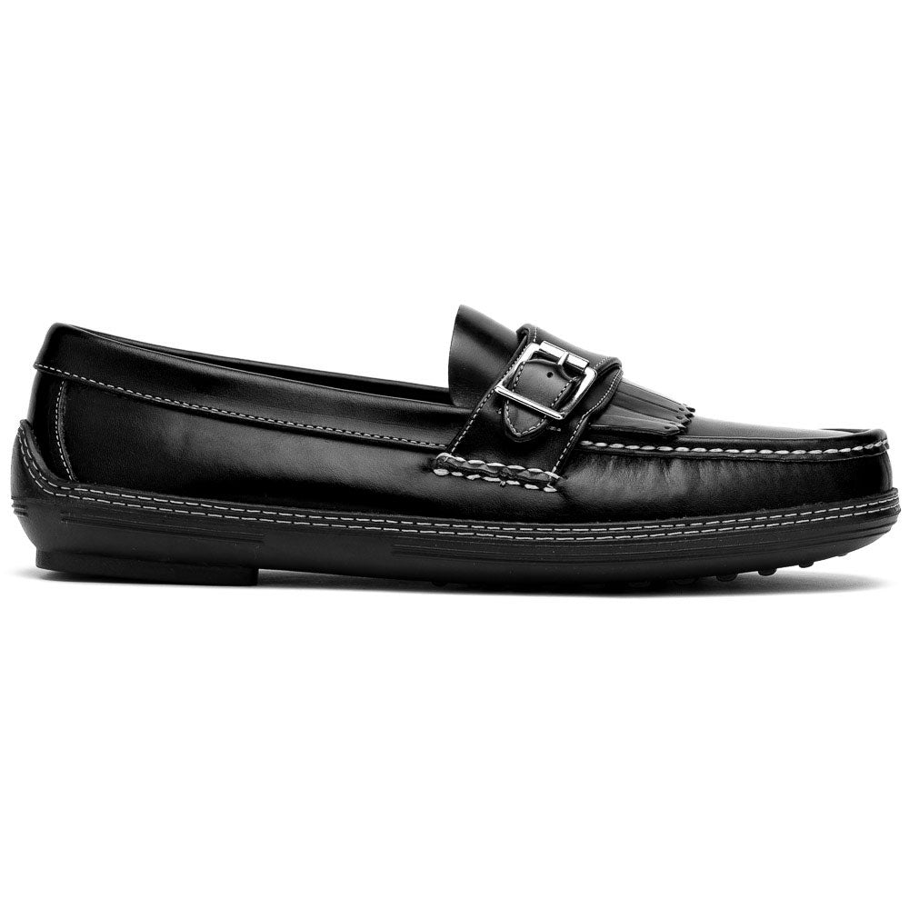Handsewn Shoe Co. Fringe Monk Drivers Black