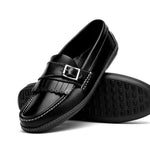 Handsewn Shoe Co. Fringe Monk Drivers Black