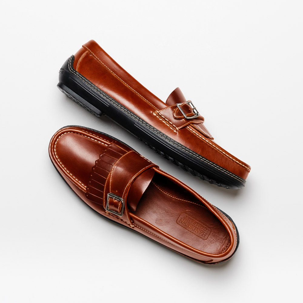 Handsewn Shoe Co. Fringe Monk Drivers Brown