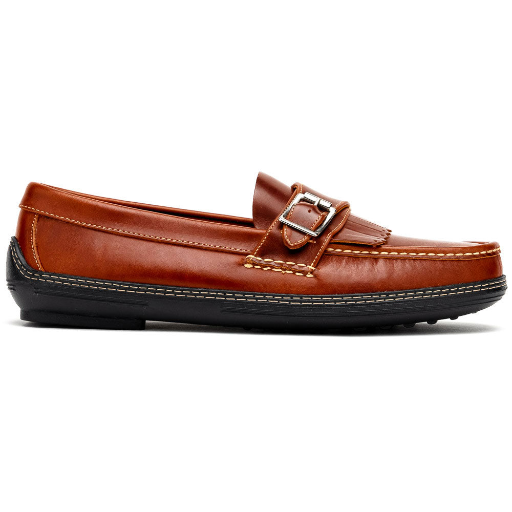 Handsewn Shoe Co. Fringe Monk Drivers Brown