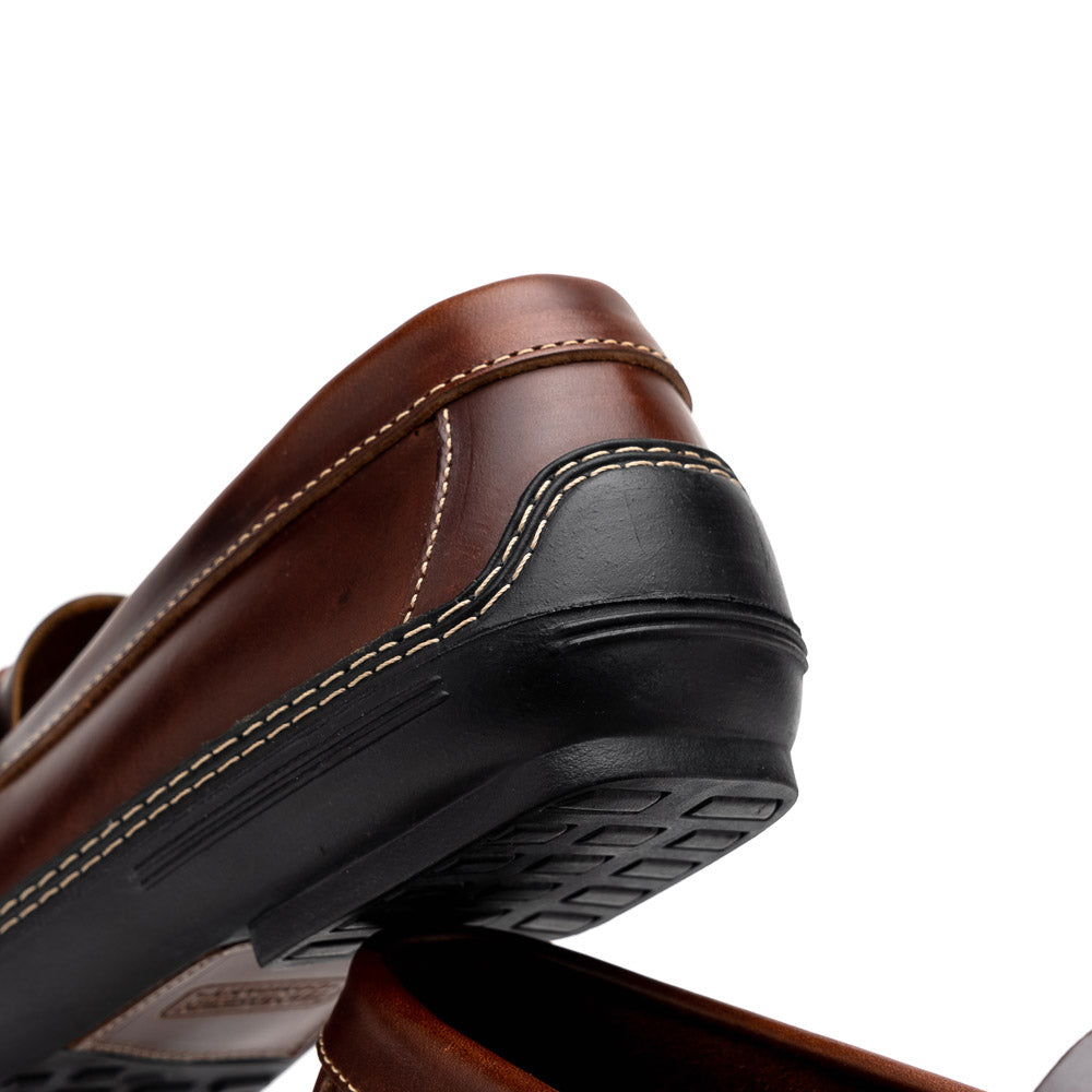 Handsewn Shoe Co. Fringe Monk Drivers Dark Brown