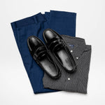 Handsewn Shoe Co. Fringe Monk Drivers Black