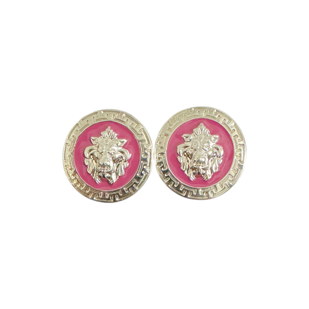 Emilio Franco Couture Cufflink Fuscia / Silver