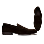 G. Brown Ashton-250 Suede Venetian Shoes Brown