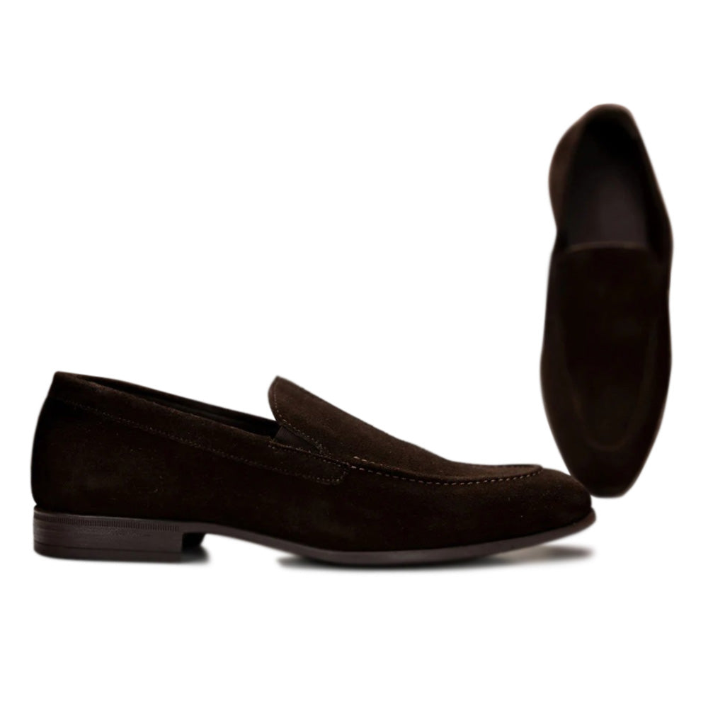 G. Brown Ashton-250 Suede Venetian Shoes Brown