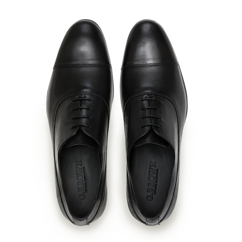 G. Brown Bailey Cap Toe Oxfords Black