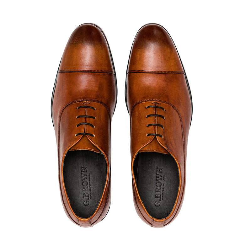 G. Brown Bailey Cap Toe Oxfords Tan