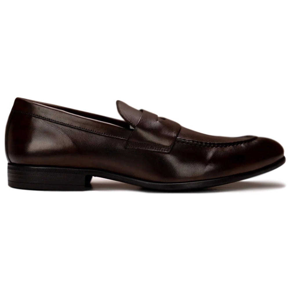 G. Brown Cannon-212 Penny Loafers Dark Brown